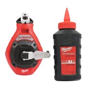 Шнур широкий разметочный на катушке с красным мелом Milwaukee 30м Aluminum