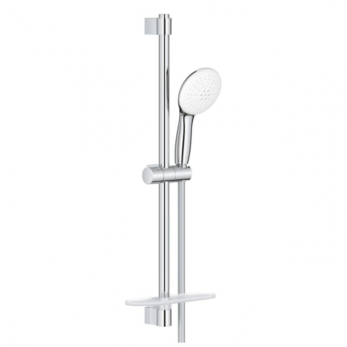 Душевой гарнитур GROHE Tempesta 110 2jet со штангой 60 см и полочкой, хром