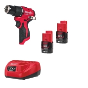 Аккумуляторная компактная ударная дрель-шуруповерт Milwaukee M12 BLPDRC-202C