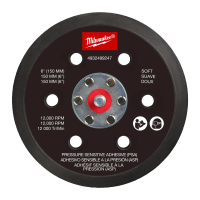 Опорная подошва Milwaukee жесткая PSA 150мм для M12 FROS150 (Без липучки)