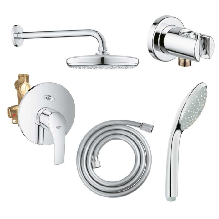 Готовый набор для душа GROHE Eurosmart, хром
