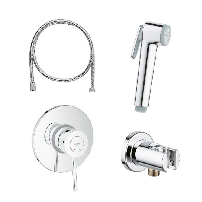 Набор для гигиенического душа GROHE BauClassic, хром
