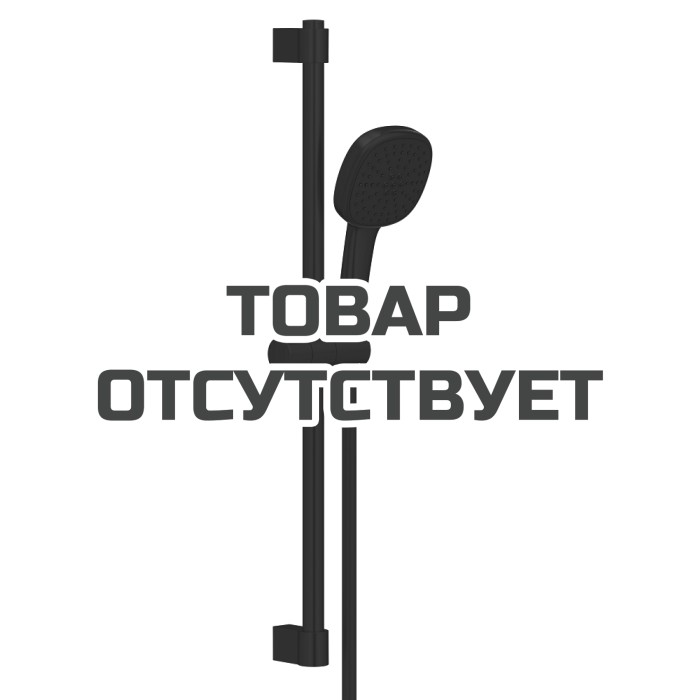 Душевой гарнитур GROHE Tempesta Cube 110, 2 режима струи, душевая штанга 600 мм, 7,4 л/мин, черный