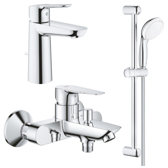 Готовый комплект для ванной комнаты GROHE BauEdge, хром (1000180) (1000180)