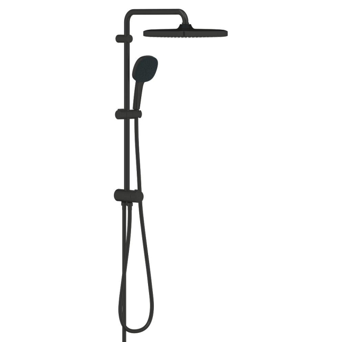 Душевая система GROHE Tempesta System 250 Cube Flex с переключателем потоков, матовый чёрный (269772431)