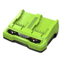 Быстрое зарядное устройство на 2 слота GREENWORKS G40UC8, 40V