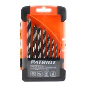 Набор сверл по дереву спиральные W-образная заточка 3, 4, 5, 6, 7, 8, 9, 10 мм Patriot