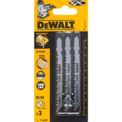 Пилка для лобзика DeWALT EXTREME PRECISION CUT DT2220, по дереву биметаллическая, BiM, 100 x 75 x 4.0 x 60 мм, T144DF, 3 шт.