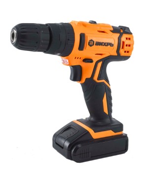 Аккумуляторная дрель-шуруповерт ударная Вихрь ДА-18Л-2КУ