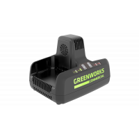 Зарядное устройство на 2 слота GREENWORKS G82C2 82V