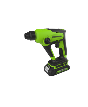 Перфоратор аккумуляторный 24V GREENWORKS GD24SDS1 с АБК 2 ач. и ЗУ