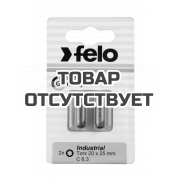 Бита крестовая Torx Felo 40X25, серия Industrial, 2 шт в блистере