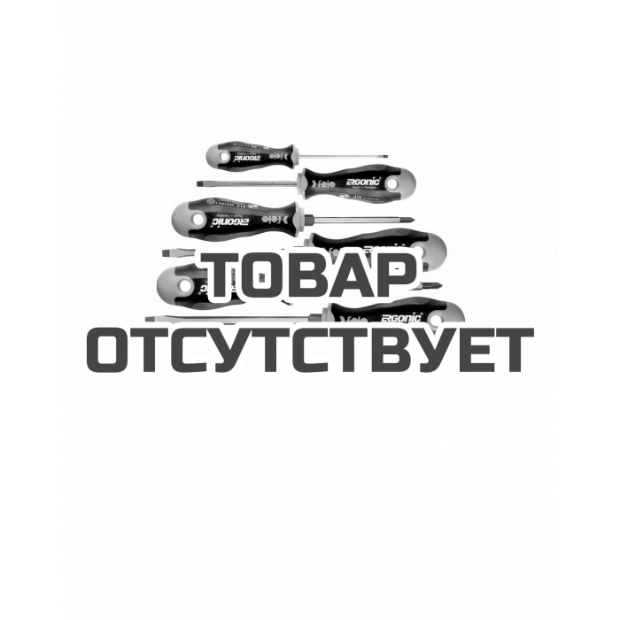 Набор отверток Felo SL/PH Ergonic с шестигранным лезвием, 6 шт 