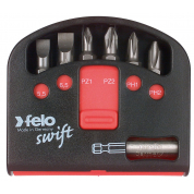 Набор бит Felo PZ/PH Industrial с держателем бит в кейсе Swift, 7 шт
