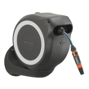 Катушка со шлангом настенная автоматическая Gardena RollUp S 15 м белый