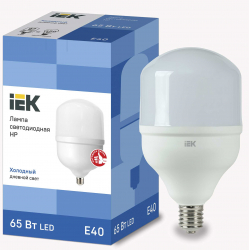 Лампа светодиодная IEK HP 65Вт 230В 6500К E40