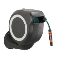 Катушка со шлангом настенная автоматическая Gardena RollUp M 20 м белый