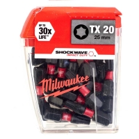 Биты для шуруповерта Milwaukee Shockwave Impact Duty TX20 x 25 мм (25шт)