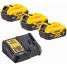 Аккумуляторный набор DEWALT DCK551P3T, 18 В: дрель + шуруповерт + пила + лобзик + фонарь, с 3 АКБ 5 Ач и ЗУ, в 2 кейсах TSTAK