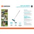 Комплект Gardena: щетка для дорожек + рукоятка деревянная 130 см