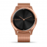 Умные часы розовое золото PVD 18K с ремешком "миланская петля" Garmin Vivomove Luxe
