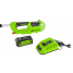 Снегоуборщик аккумуляторный G-MAX 40V GREENWORKS GD40SSK2 c АКБ 2АЧ и ЗУ + аккумулятор G-MAX 40V