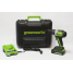 Шуруповерт аккумуляторный Ударный 24V GREENWORKS GD24DD60 с АКБ 2АЧ и ЗУ