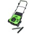 Комплект: Аэратор скарификатор аккумуляторный GREENWORKS GD40SC38II 40v без АКБ и ЗУ + Аккумулятор G40B8 + Зарядное устройство-слайдер G40UCM2M