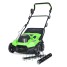 Комплект: Аэратор скарификатор аккумуляторный GREENWORKS GD40SC38II 40v без АКБ и ЗУ + Аккумулятор G40B8 + Зарядное устройство-слайдер G40UCM2M