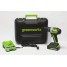 Шуруповерт аккумуляторный Ударный 24V GREENWORKS GD24DD60 с АКБ 2АЧ и ЗУ