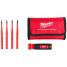 Набор отверток универсальных диэлектрических Milwaukee VDE 4 в 1 Insulated Multi-Bit Screwdriver
