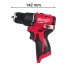 Аккумуляторная компактная ударная дрель-шуруповерт Milwaukee M12 BLPDRC-202C