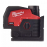 Аккумуляторный лазерный нивелир Milwaukee M12 CLLP-301C