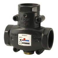 Клапан термостатический смесительный ESBE VTC511 (DN25,Kvs9,PN10,ВР 1",60°C,ТТ)