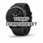 Умные часы серые DLC с черным ремешком Garmin Fenix 6X Sapphire