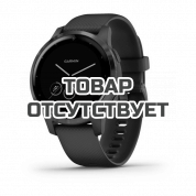 Умные часы черные с серым безелем Garmin Vivoactive 4s