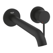 Внешняя часть смесителя для раковины GROHE Essence скрытого монтажа, на 2 отверстия, L-Size, фантомный черный (29193KF1)