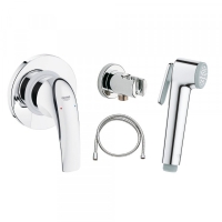 Набор для гигиенического душа GROHE BauCurve, хром (129185)