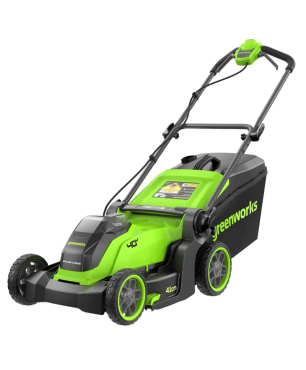Газонокосилка аккумуляторная GREENWORKS GD40LM411, 40V, бесщеточная, 41 см, c 1хАКБ 5Ач и ЗУ