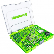 Набор сверл, бит и коронок в кейсе GREENWORKS 2944607, 90 предметов