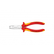 Клещи-стрипперы Knipex VDE для круглых кабелей, 0.75-1.5/2.5 мм&sup2;, L 165 мм, 1000V, SB KN-1346165SB