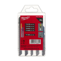 Набор полотен с T-образным хвостовиком Milwaukee JigBl Set 2 (35шт)