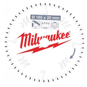 Пильный диск для циркулярной пилы по алюминию Milwaukee 165 x 20 x 2.2 мм (1шт)