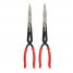 Длинногубцы Milwaukee удлиненные монтажные прямые и изогнутые 45° к-т LONG REACH PLIERS 2 PC SET