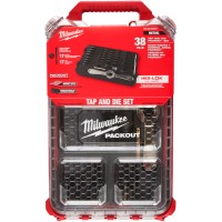 Метчики и плашки метрические набор 38ед. с рукояткой Hex-LOK&trade; 2-в-1 в органайзере PACKOUT&trade;