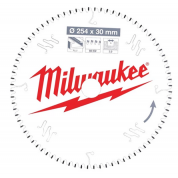 Пильный диск для торцовочной пилы по алюминию Milwaukee 254 x 30 x 3 мм (1шт)