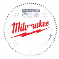 Пильный диск для торцовочной пилы по алюминию Milwaukee 254 x 30 x 80 мм (1шт)