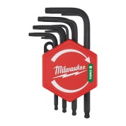 Набор коротких шестигранных ключей Milwaukee TORX Т8 / Т9 / Т10 / Т15 / Т20 / Т25 / Т27 / Т30 / Т40 мм (9 шт)