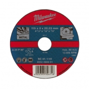 Отрезной диск по металлу Milwaukee PRO+ SC 41 / 125 x 3 x 22.2 мм (1шт)