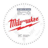 Пильный диск для торцовочной пилы по дереву Milwaukee 250 x 30 x 2.8 мм (1шт)